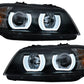 U-LED 3D Esituled Halogeen BMW 3. seeria E90/E91 03.2005-08.2008 LHD Must