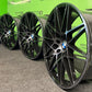 BMW M3 M4 Style 666M 20” Staggered 5x120 Alloy Wheels Black Tinted