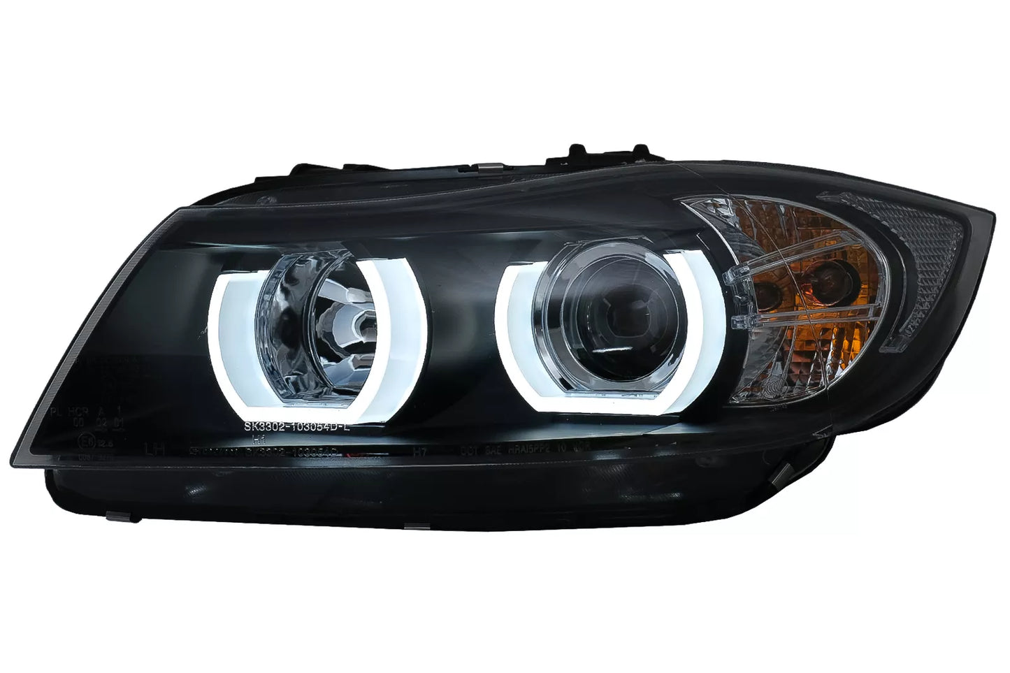 U-LED 3D Esituled Halogeen BMW 3. seeria E90/E91 03.2005-08.2008 LHD Must