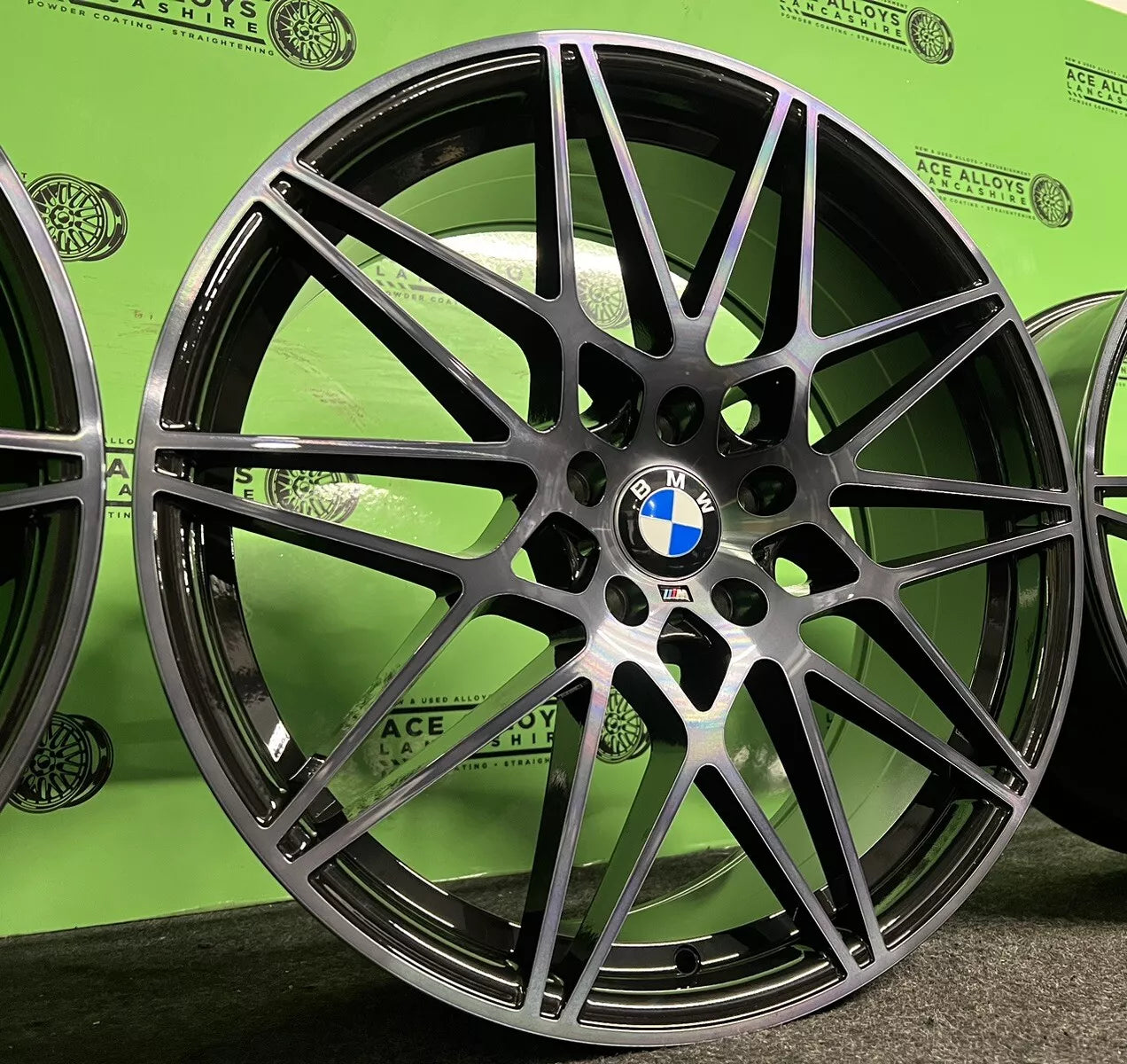 BMW M3 M4 Style 666M 20” Staggered 5x120 Alloy Wheels Black Tinted