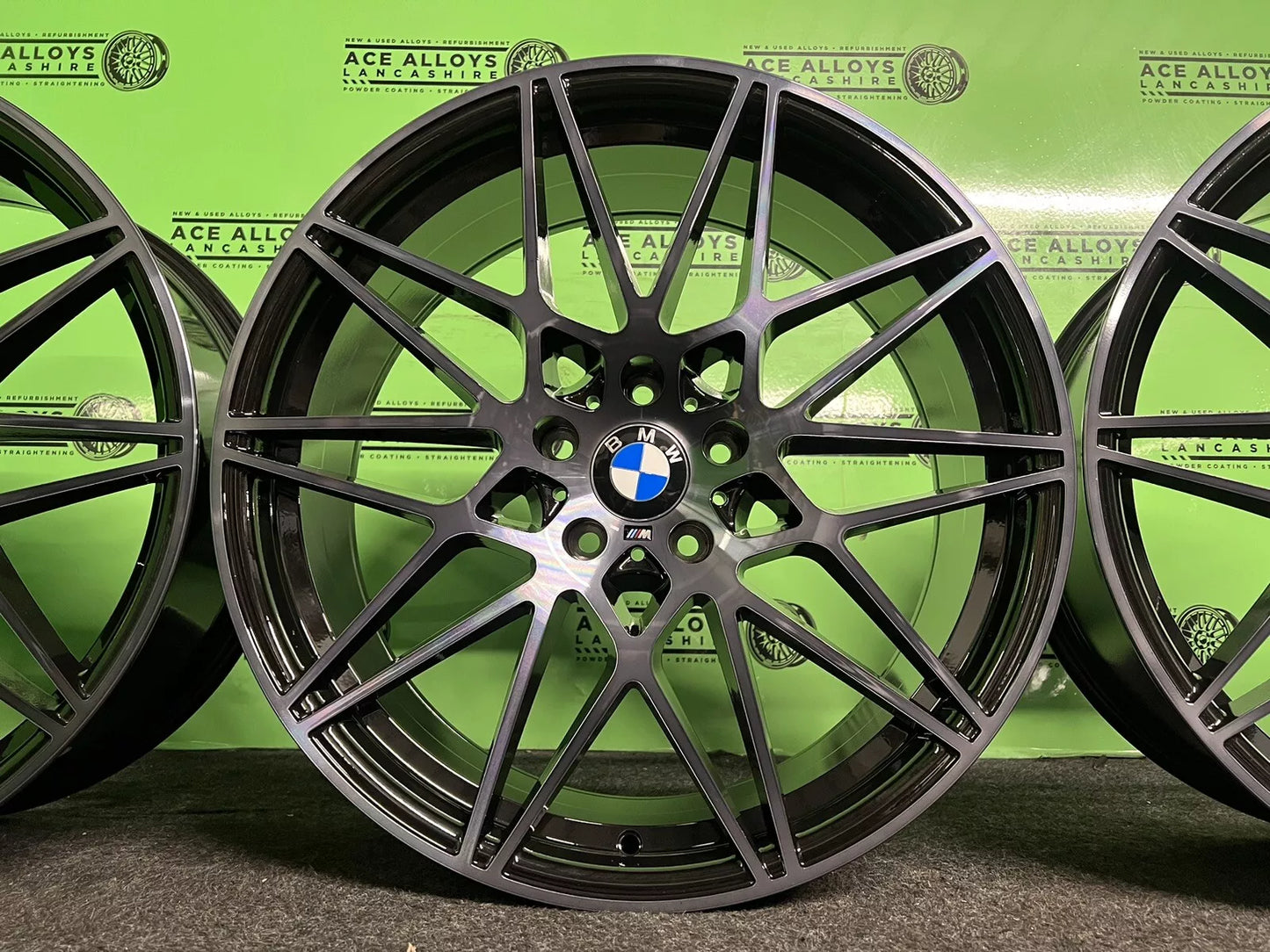 BMW M3 M4 Style 666M 20” Staggered 5x120 Alloy Wheels Black Tinted