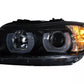 U-LED 3D Esituled Halogeen BMW 3. seeria E90/E91 03.2005-08.2008 LHD Must